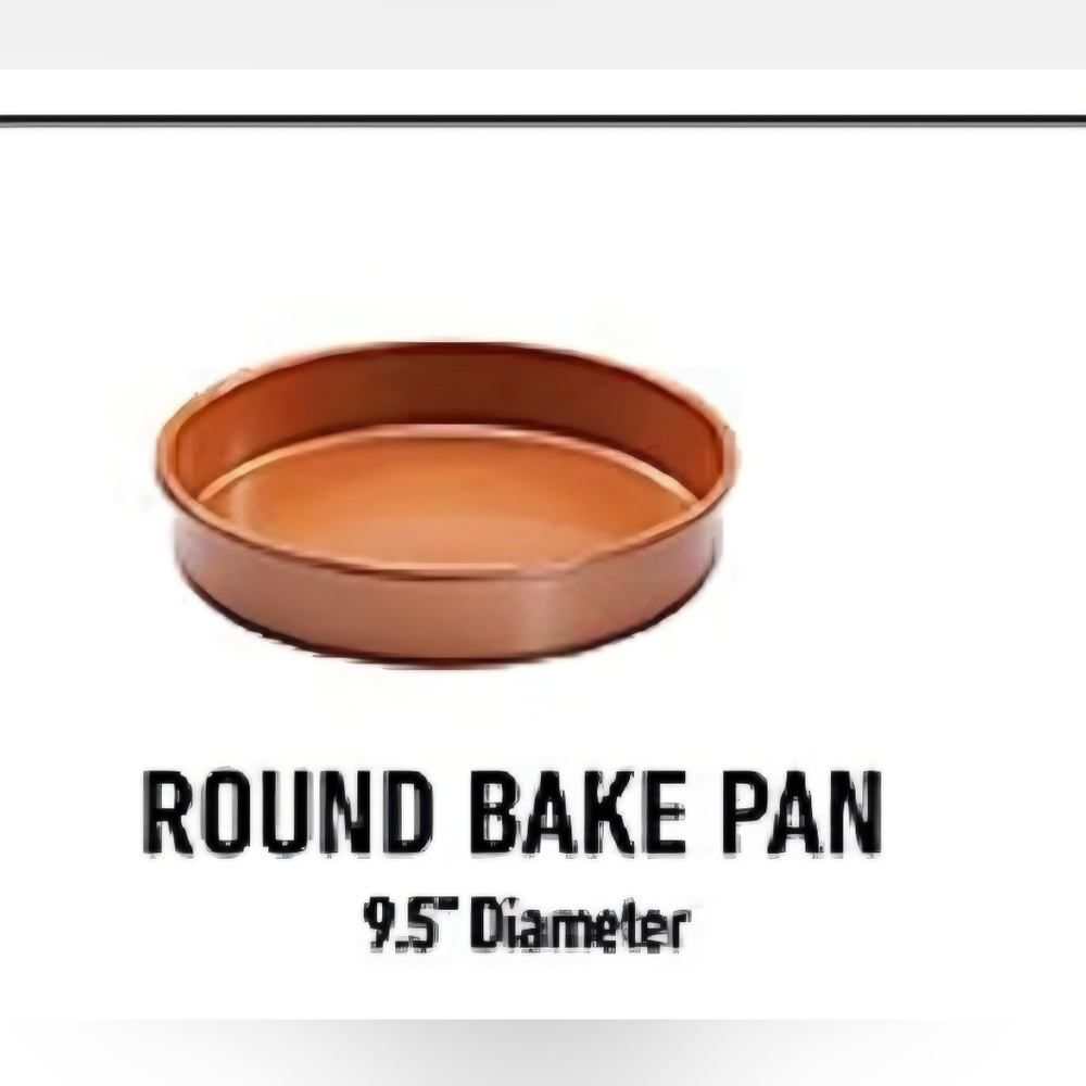 Gothom Steel Round Copper Baking Pan New